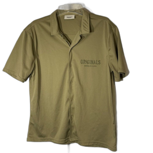 Originals Brooklyn Cloth size L Men's Olive Shirt - Picture 1 of 8